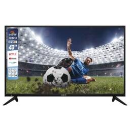 SMART TV Enxuta LEDENX1243SDF4KW 43 Ultra HD 4K - WebOs Hub
