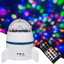 Lampara Proyector ROCKET LUZ sicodelica con BLUETOOTH y Parlante