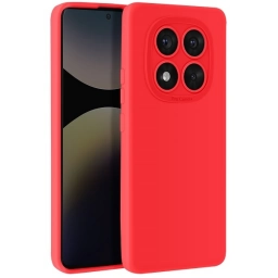 Protector de Silicona semi rígido Rojo RedMi Note 14 Pro(5G)