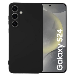 Protector de Silicona semi rígido Negro Samsung S24