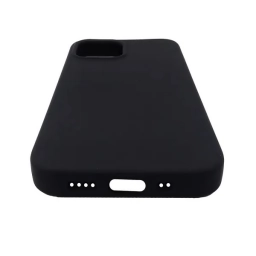 Protector de Silicona semi rgido Negro iPhone 13