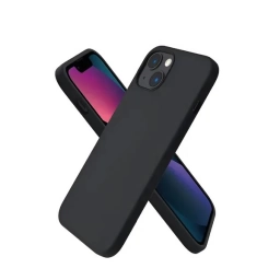 Protector de Silicona semi rígido Negro iPhone 14