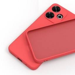 Protector de Silicona semi r�gido Rojo RedMi 13(4G5G)-RedMi 13X