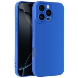 Protector de Silicona semi r�gido Azul iPhone 16 Pro