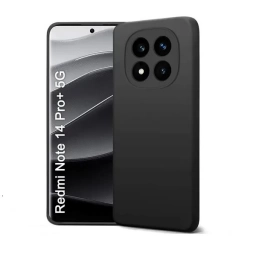 Protector de Silicona semi rígido Negro RedMi Note 14 Pro+(5G)
