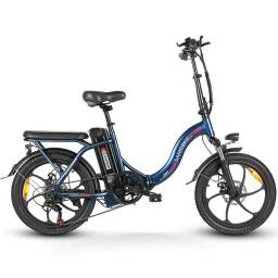 Bicicleta Electrica Samebike CY20 36v-12Ah-350W 32km/h Rod 20 Plegable Deep Blue