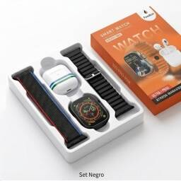 Smart Watch S20 Pro Max 2 Correas intercambiables + Auriculares Bluetooth-Orange