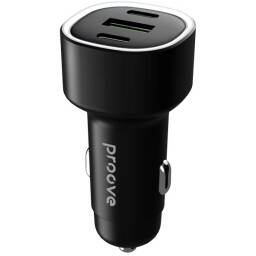 Cargador para Auto Proove Flash 60W TipoC(PD3.0) x2 + USB(QC3.0)